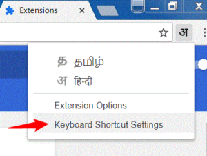 google input tools keyboard shortcut settings